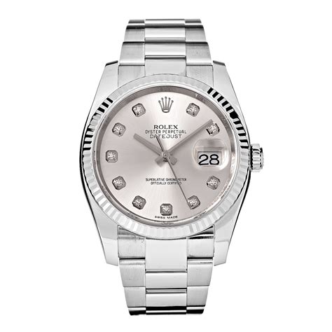 rolex oyster 36mm white gold price|rolex oyster steel datejust 36.